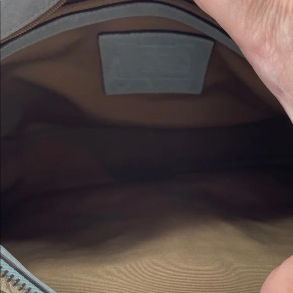 1.18.26 Coach Legacy Jacquard & Blue Suede 👀 11”x8” - Picture 11 of 16